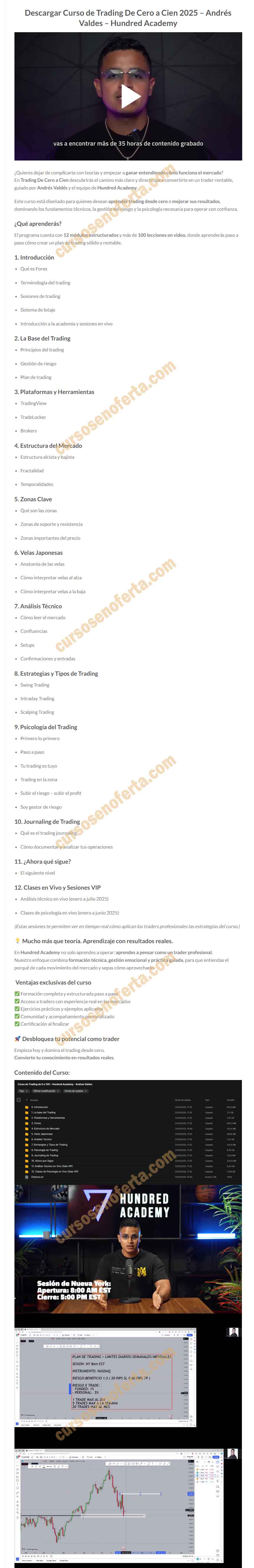 Curso de Trading de 0 a 100 - hundred academy - andres valdes