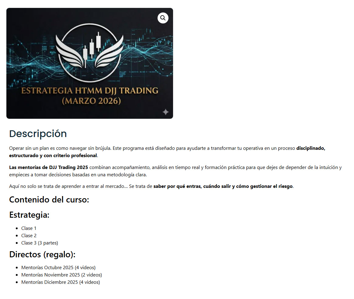 Estrategia HTMM 2026 DJJ Trading - dessiree saavedra