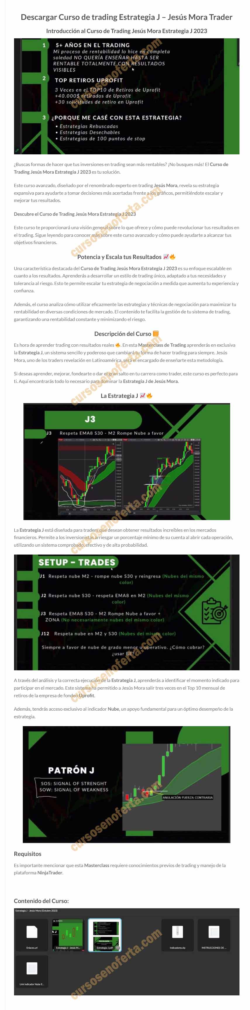 Estrategia J - Jesús Mora Trader 2023