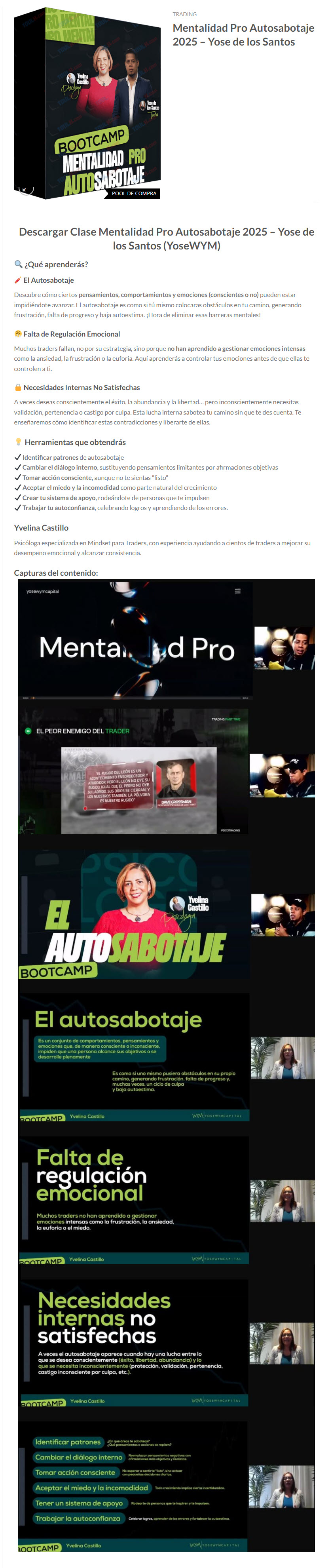 Mentalidad Pro Autosabotaje 2025 - yosewym