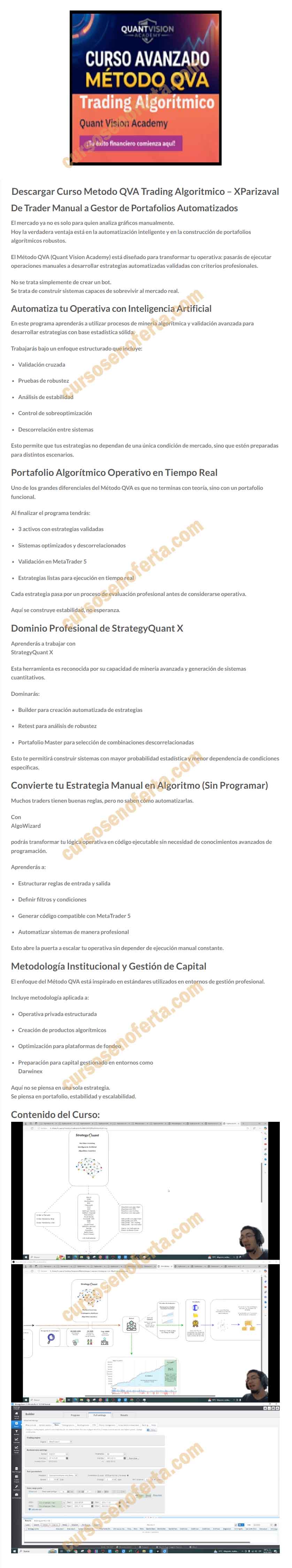 Metodo QVA Trading Algoritmico - quant vision academy
