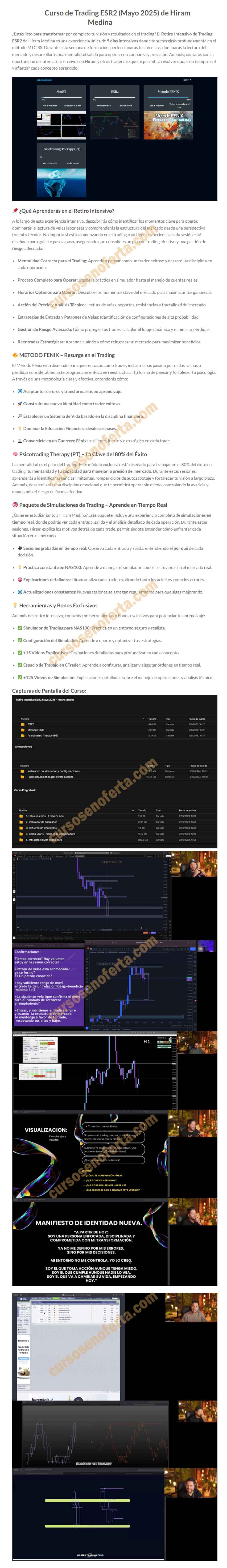 Retiro Intensivo de Trading ESR2 (Mayo 2025) - hiram medina