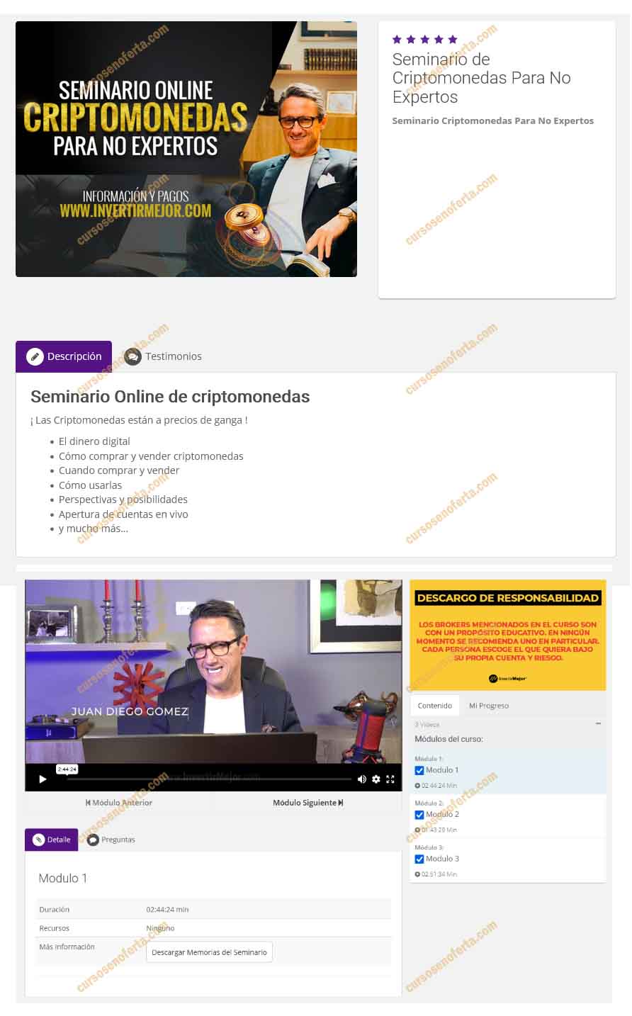 Seminario Online Criptomonedas Para No Expertos - invertir mejor