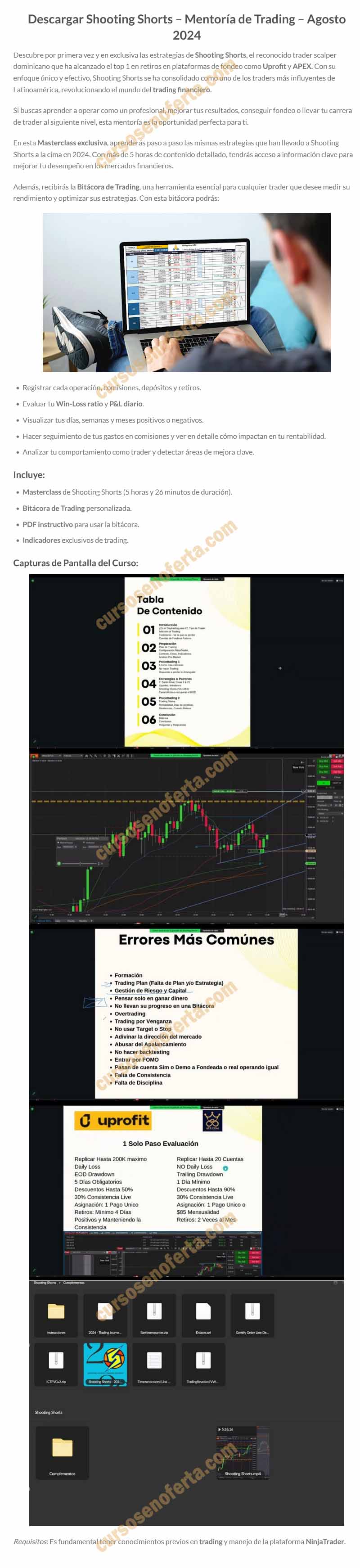 Shooting Shorts - Mentoría de Trading 2024