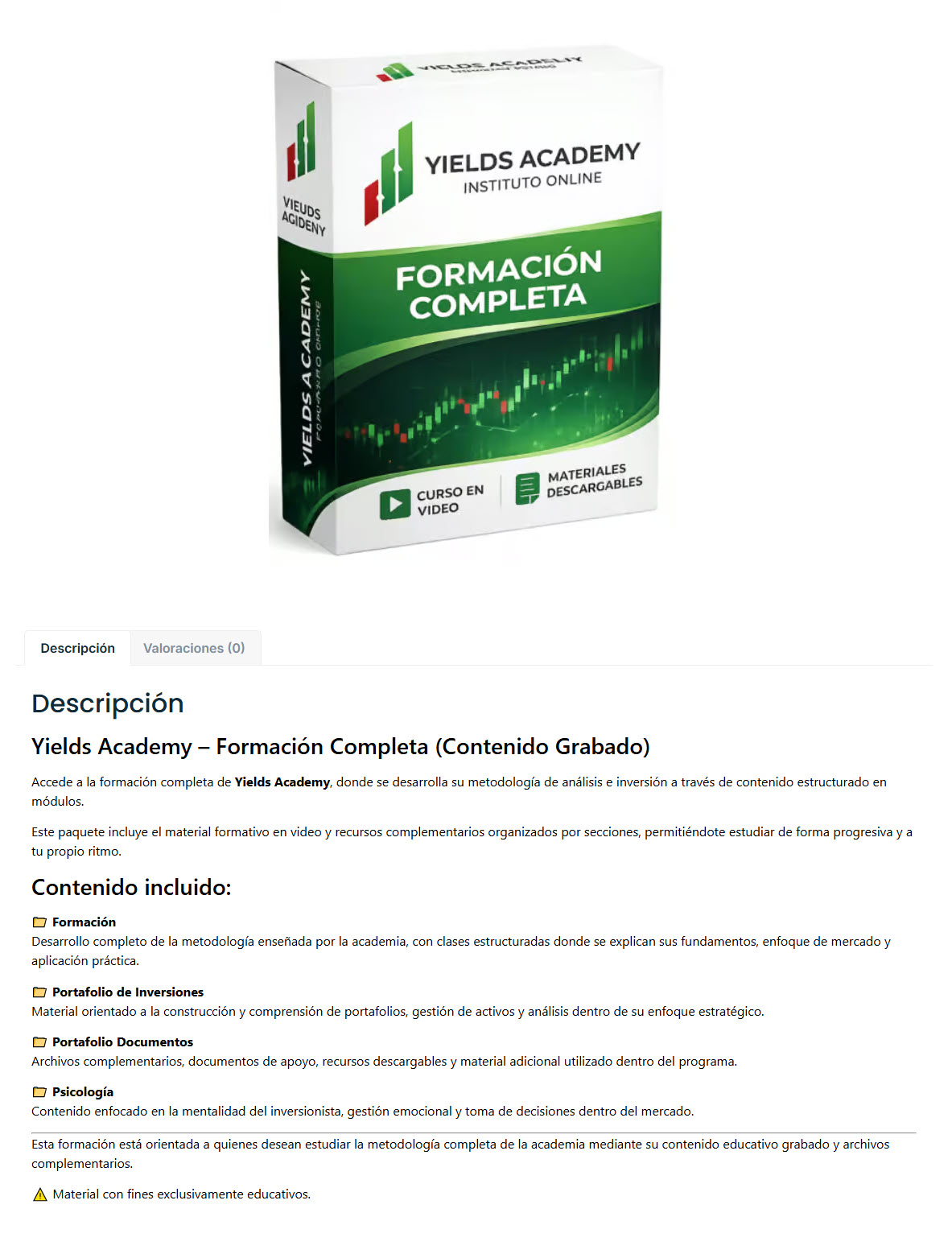 Yields Academy Formación Completa