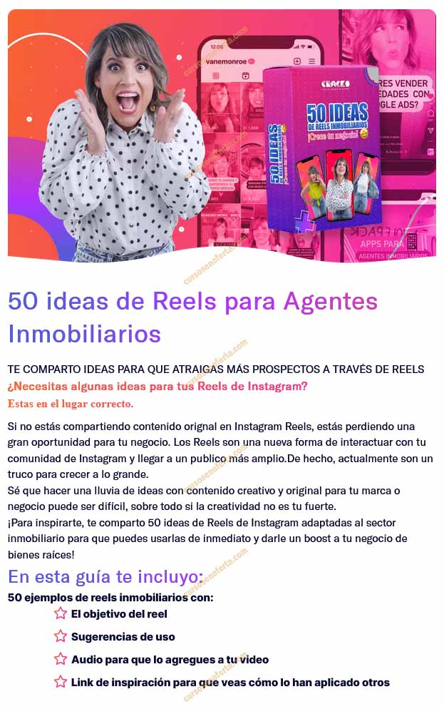 50 ideas de Reels para Agentes Inmobiliarios - Vane Monroe
