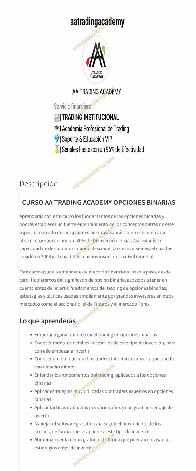 AA Trading Academy Opciones Binarias