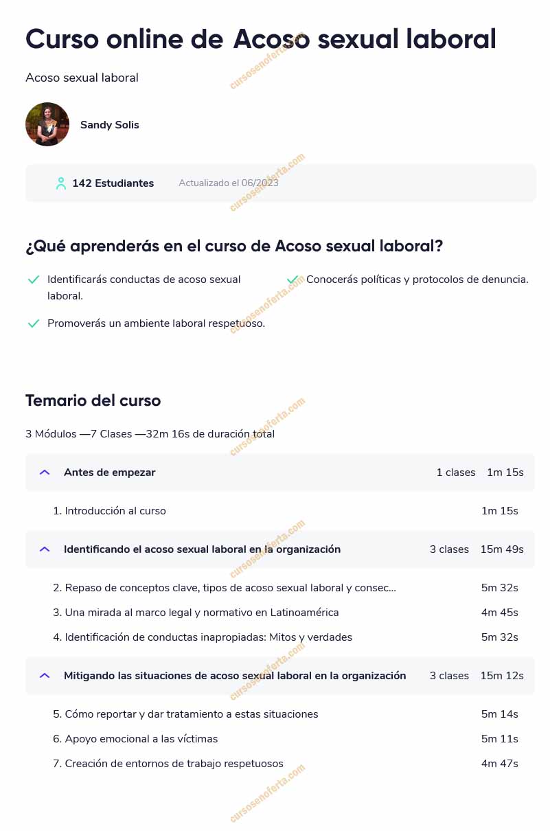 Acoso Sexual Laboral - Sandy Solis
