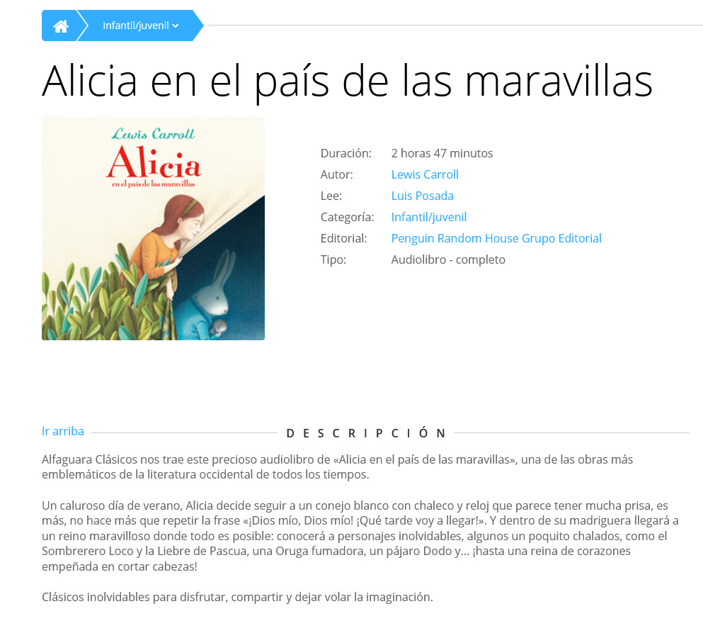 Alicia en el país de las maravillas