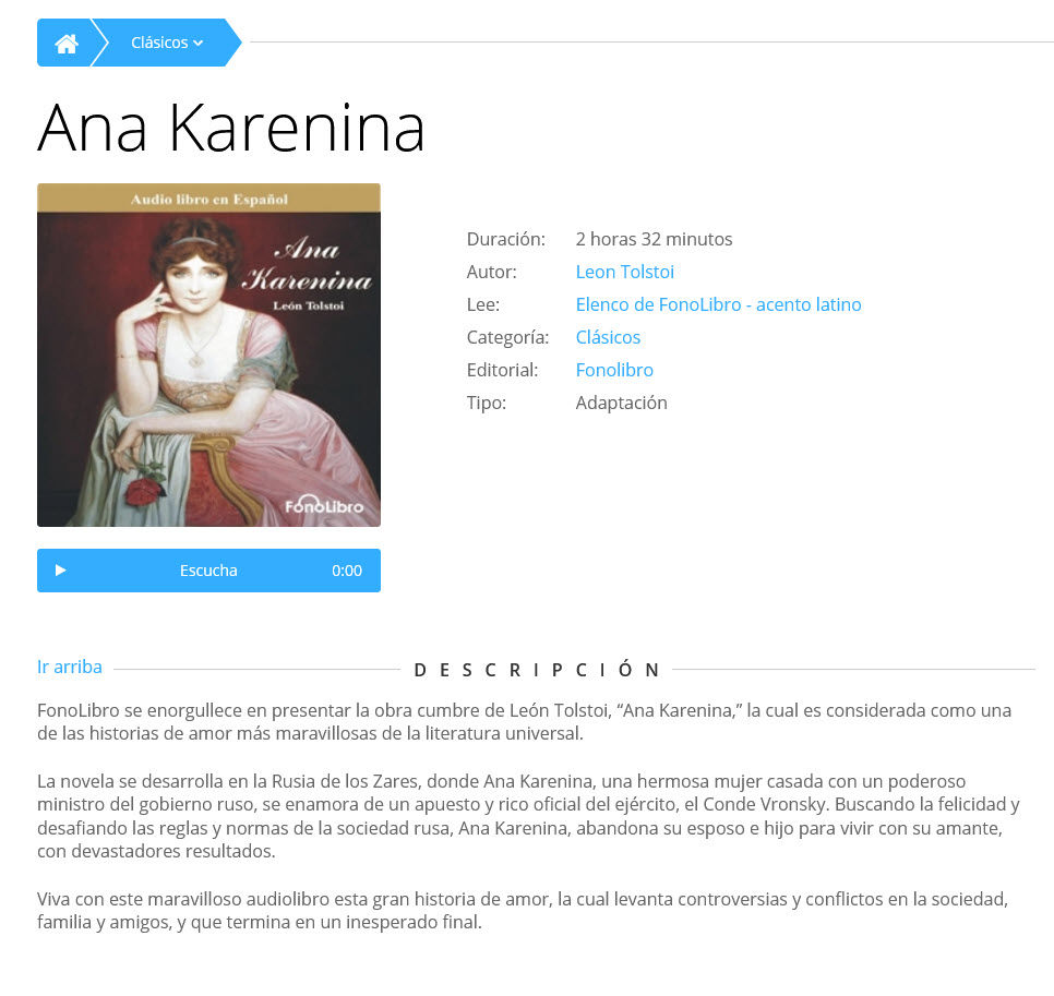 Ana Karenina - León Tolstoi (audiolibro)