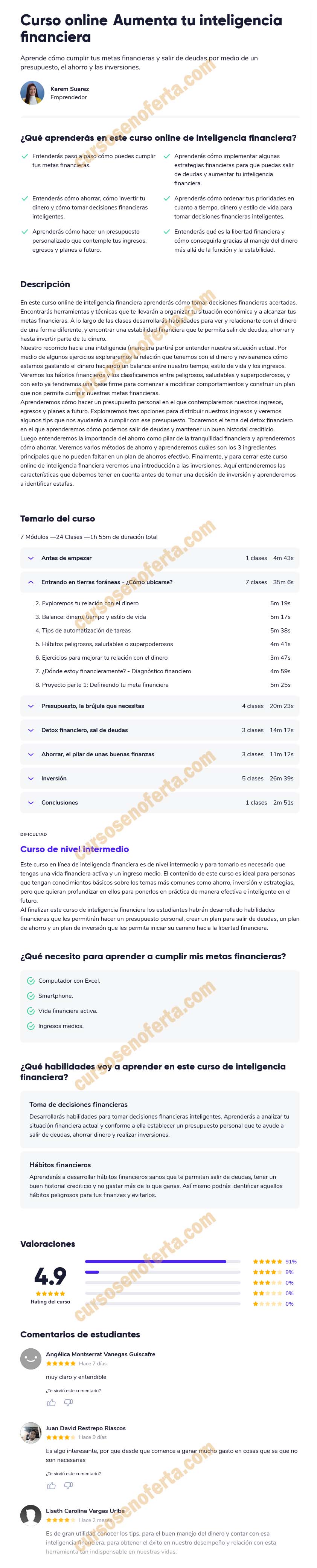 Aumenta tu inteligencia financiera - Karem Suárez