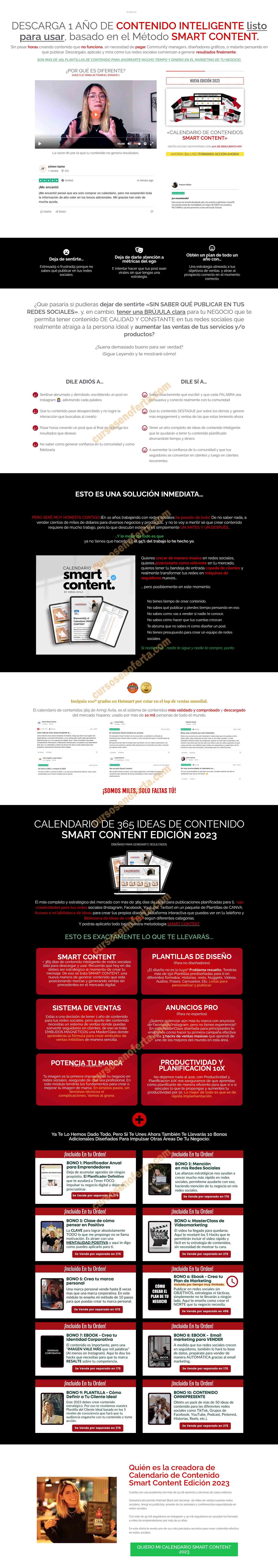 Calendario de Contenido Smart Content 2023 - Anggi Ávila