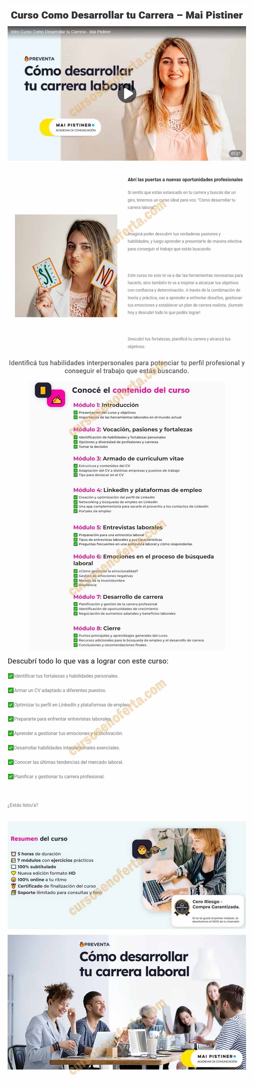 Cómo desarrollar tu carrera - Mai Pistiner