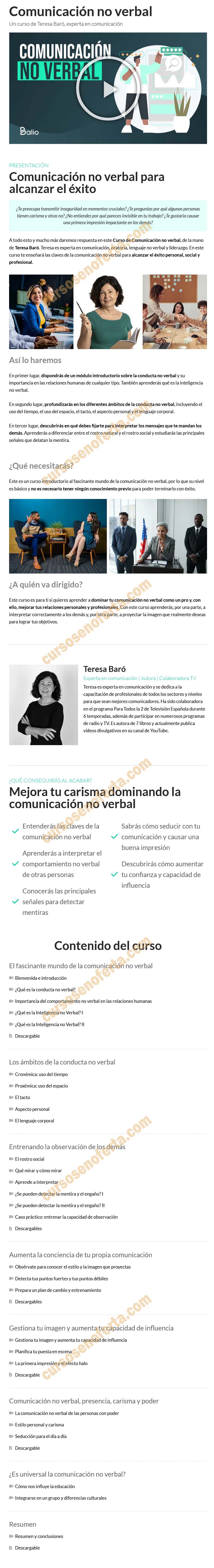 Comunicación no verbal - Balio