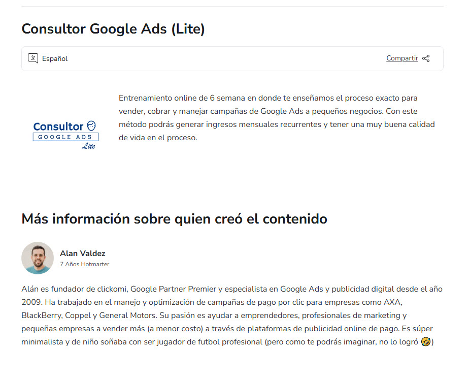 Consultor Google Ads Lite - Alan Valdez