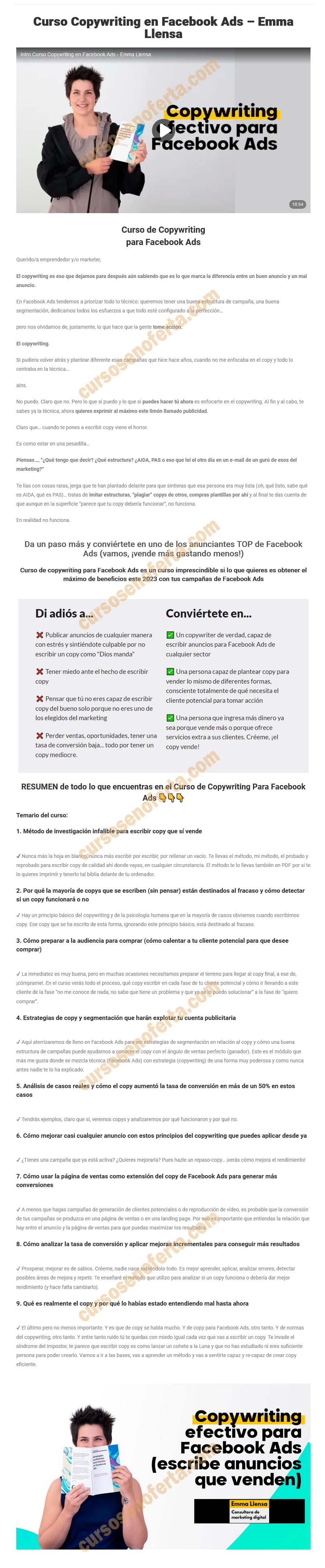 Copywriting para facebook ads - Emma Llensa