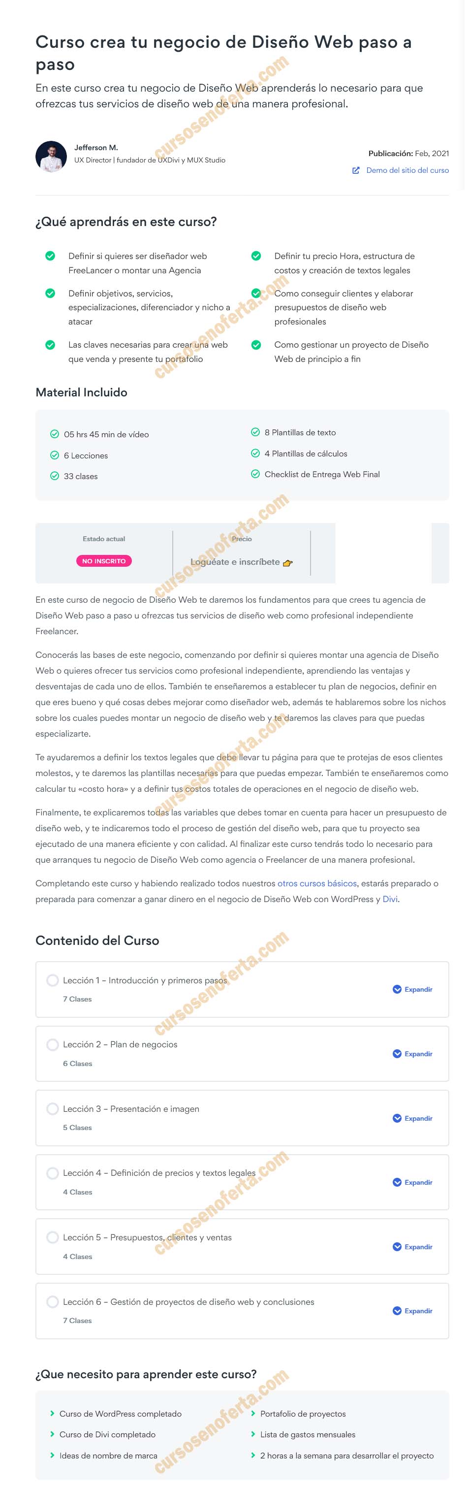 Crea tu negocio de diseño web paso a paso - UXDivi