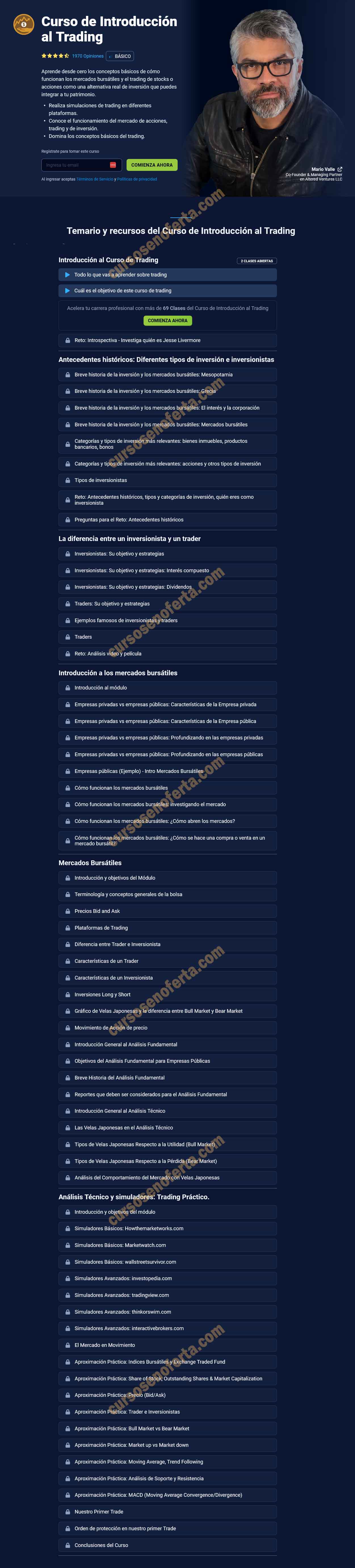 Curso de introducción al trading - Mario Valle