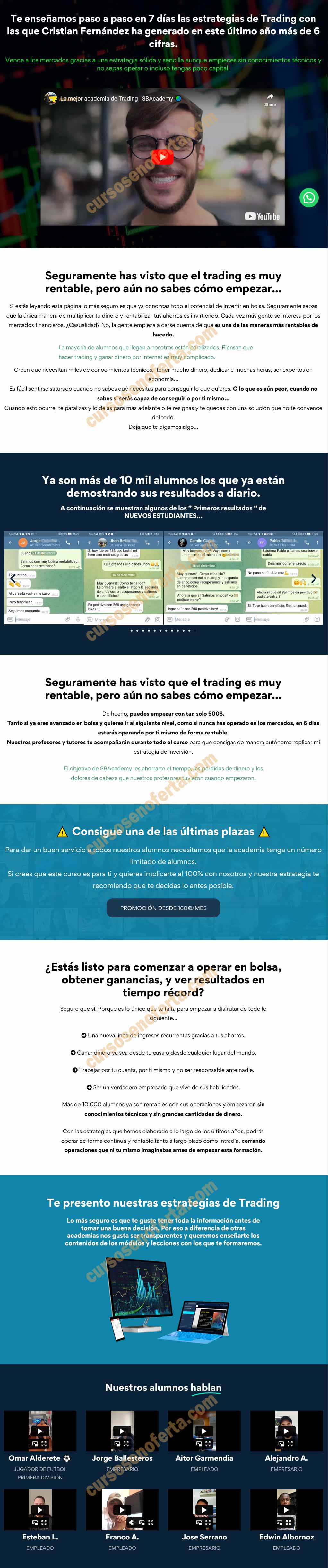 Curso de Trading 8B Academy Acciones y Futuros