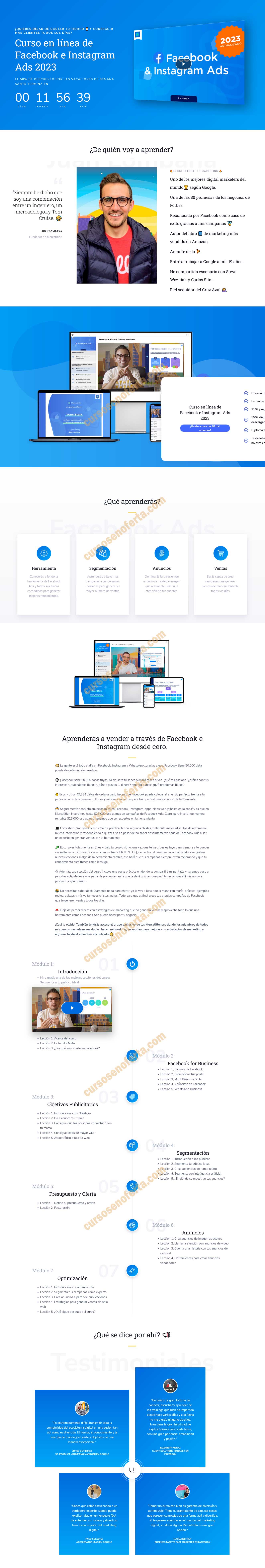 Curso en línea de Facebook e Instagram Ads 2023