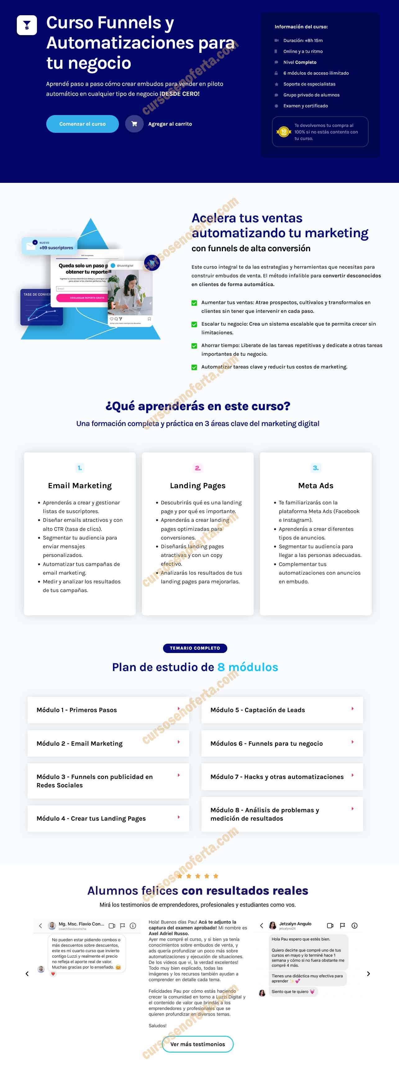 Curso Funnels y Automatizaciones para tu negocio - luzzi digital