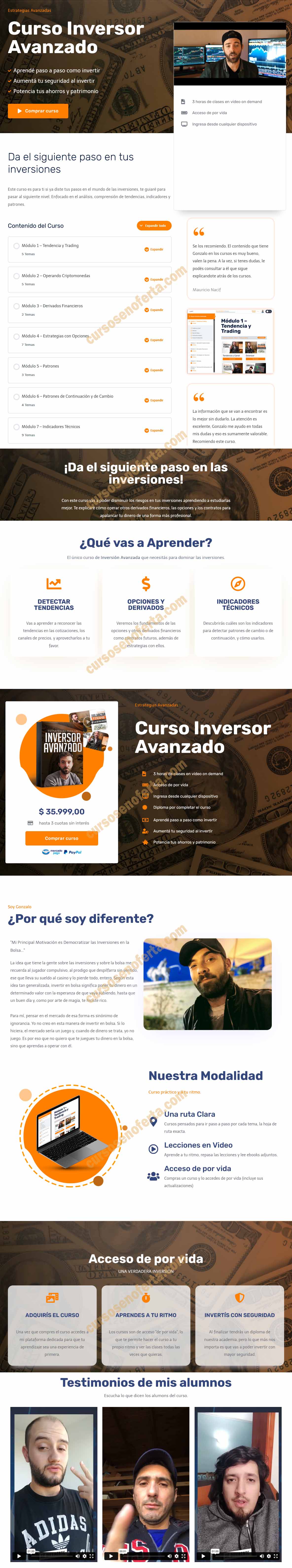 Curso inversor avanzado - Sé Diferente