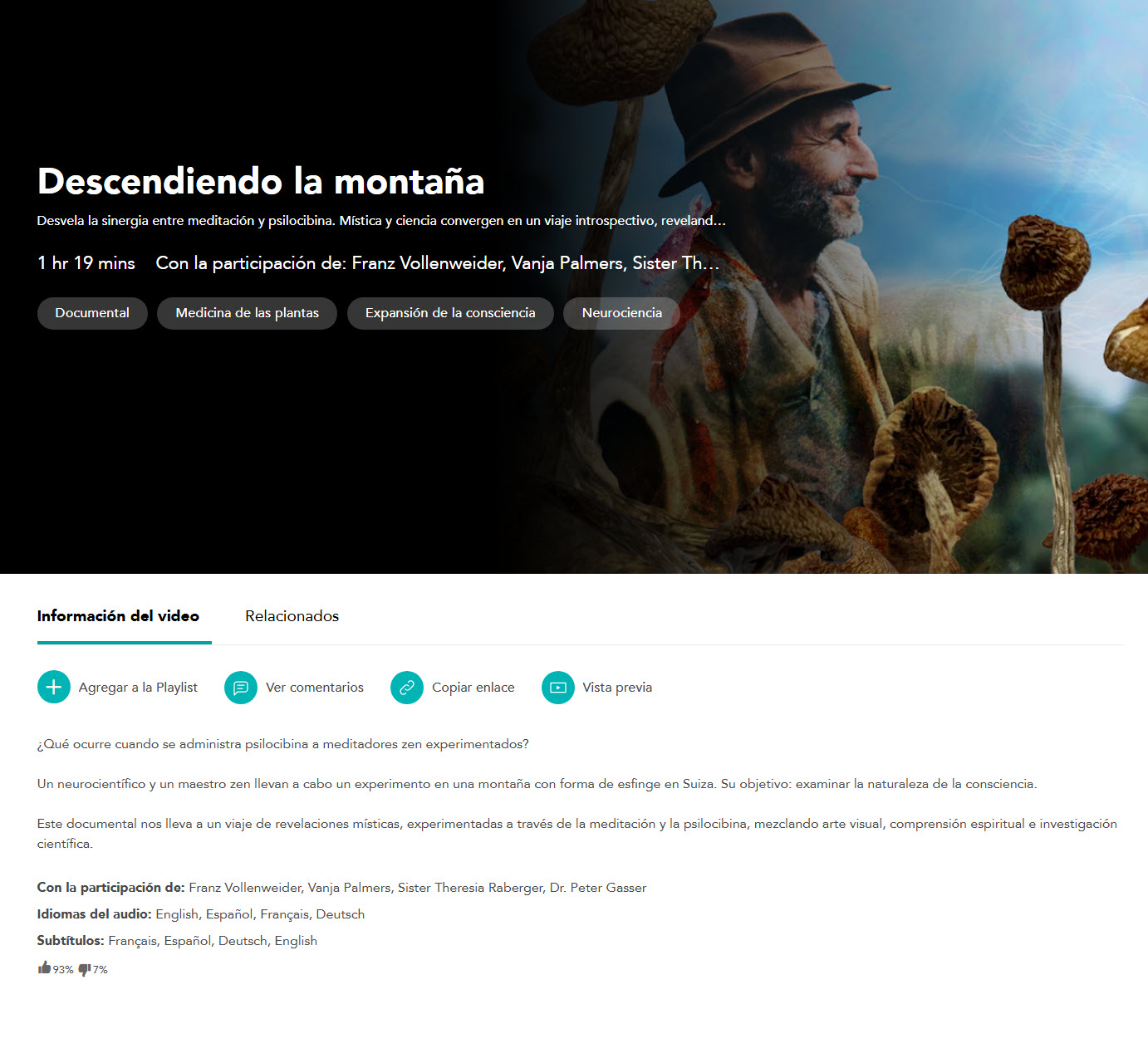 Descendiendo la montaña (Documental) - Maartje Nevejan