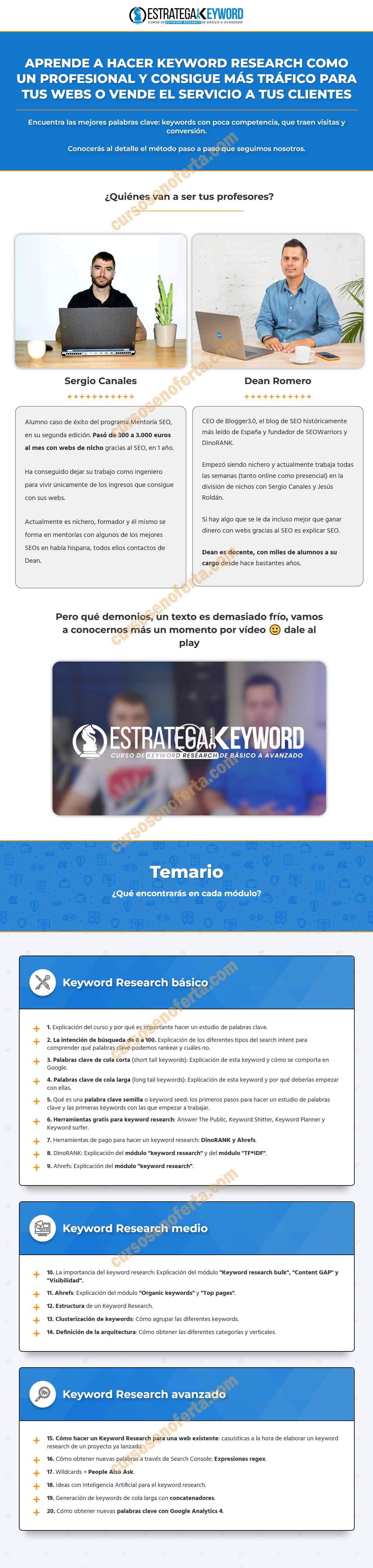 Estrategia keyword - Dean Romero