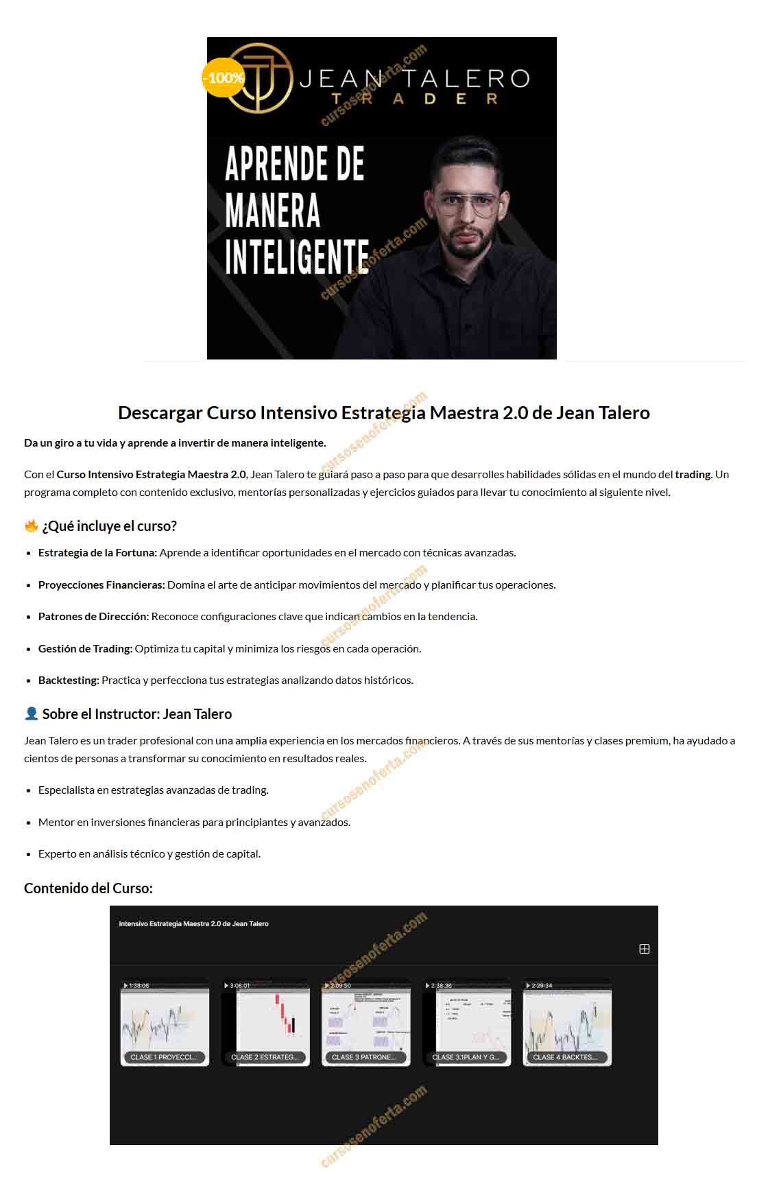 Intensivo Estrategia Maestra 2.0 - jean talero