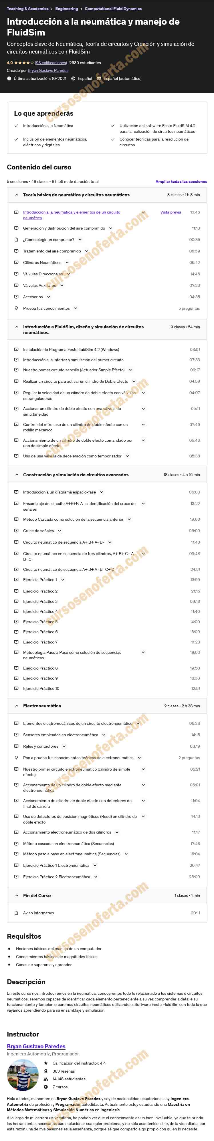 Introducción a la neumática y manejo de FluidSim