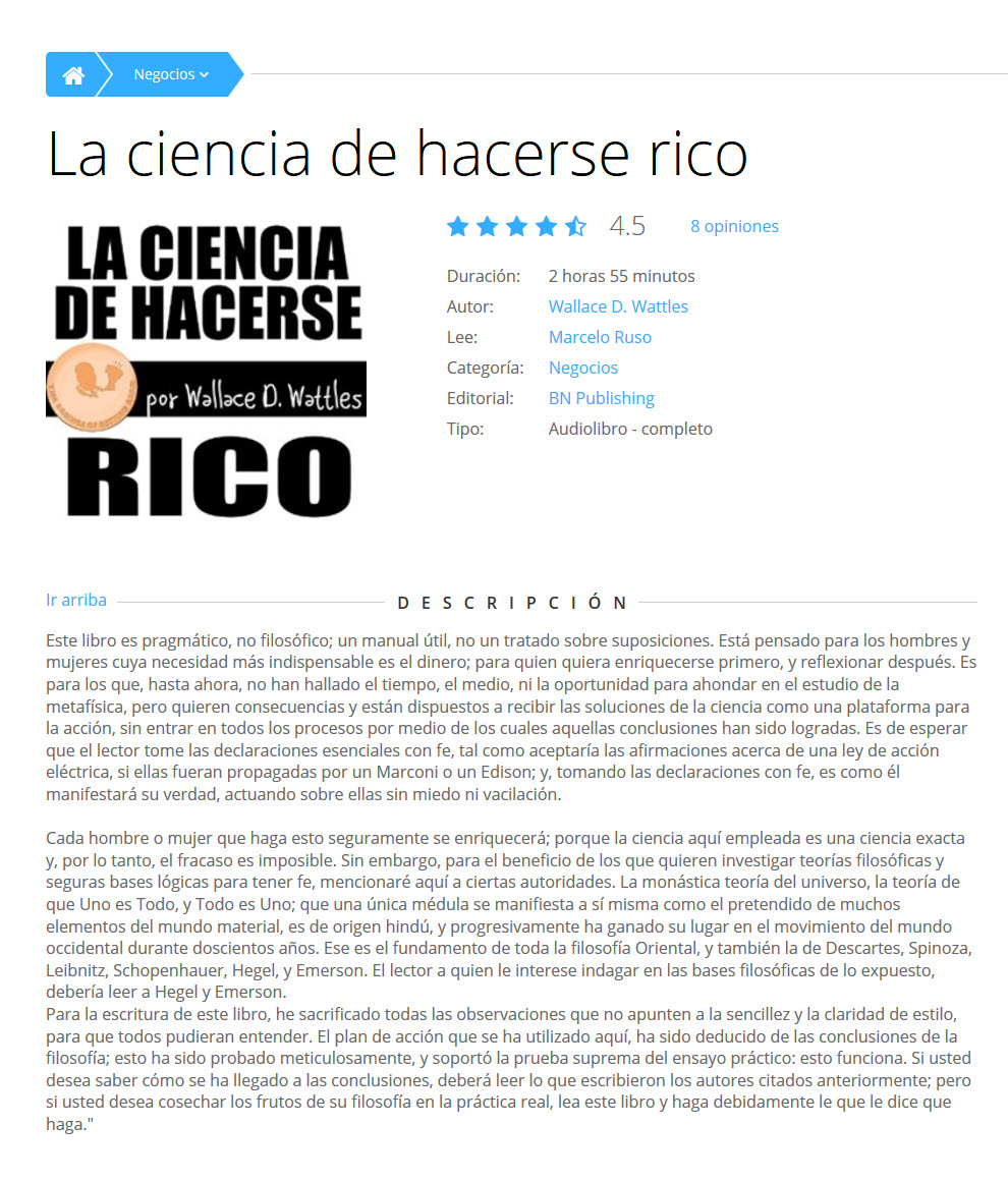 La ciencia de hacerse rico - Wallace D Wattles