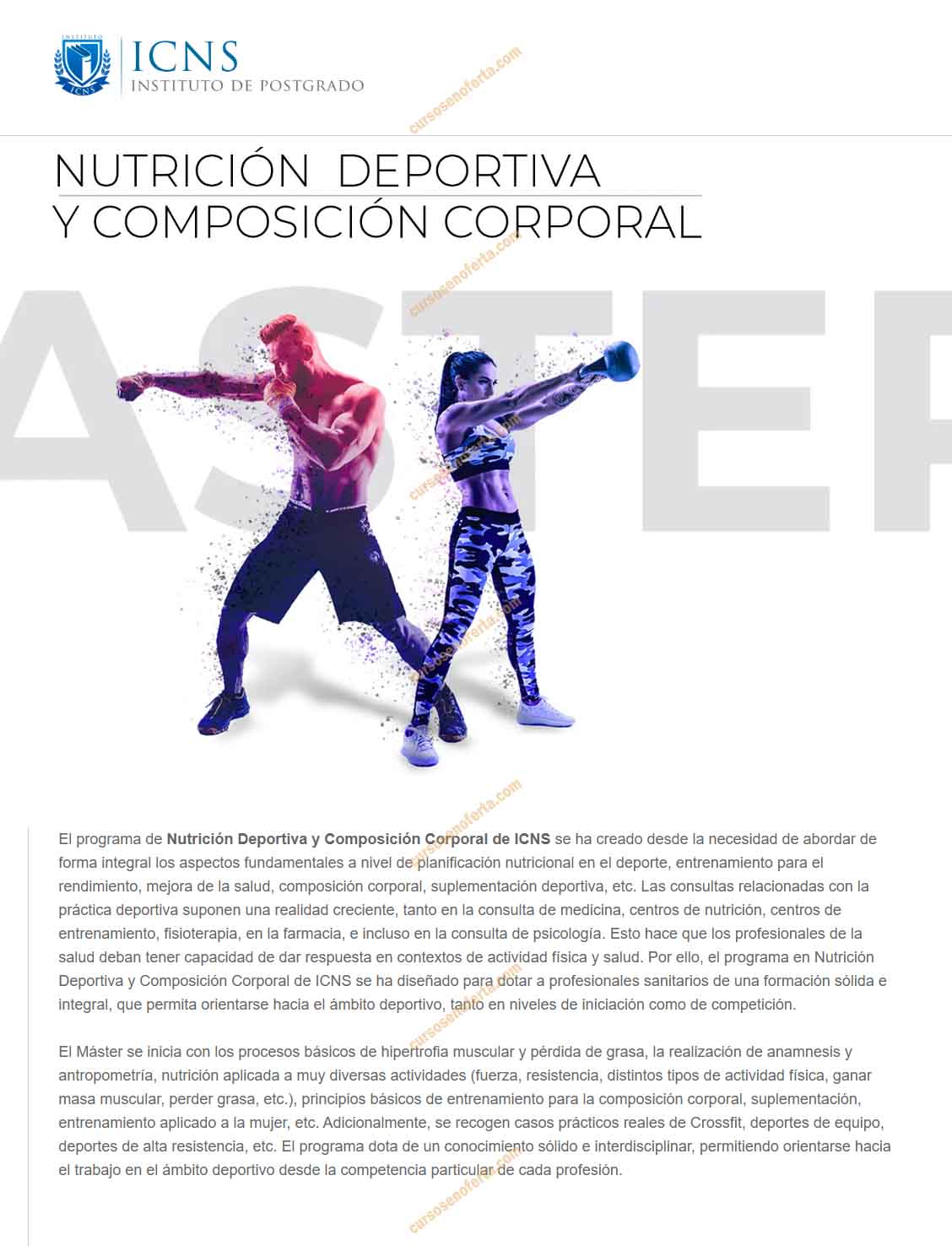 Master en Nutrición Deportiva - ICNS