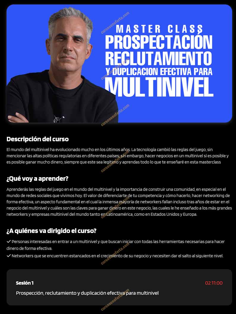 Masterclass Multinivel - Jurgen Klaric