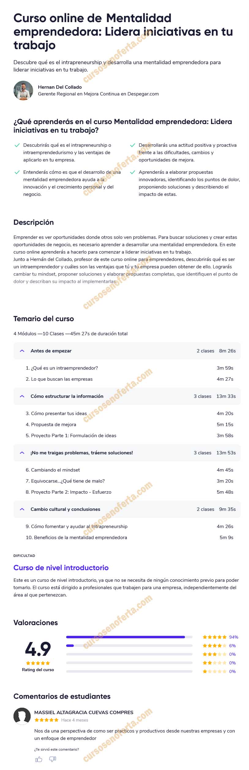 Mentalidad emprendedora - Lidera iniciativas en tu trabajo