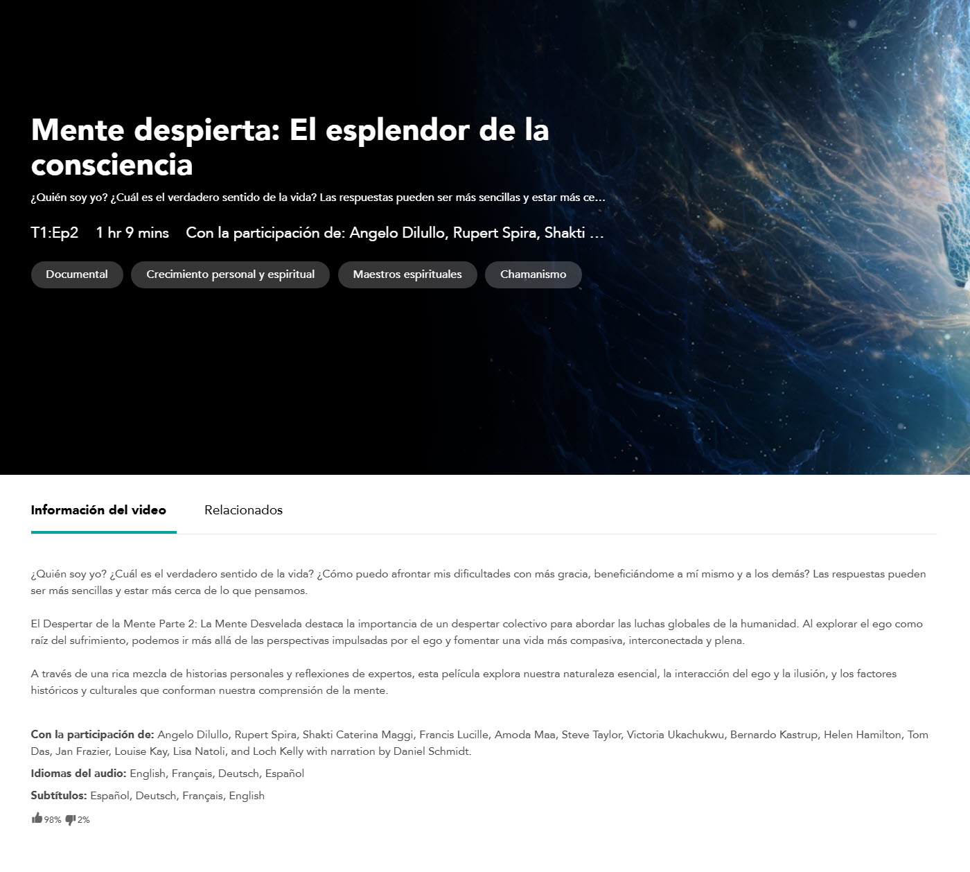 Mente despierta El esplendor de la consciencia - GAIA