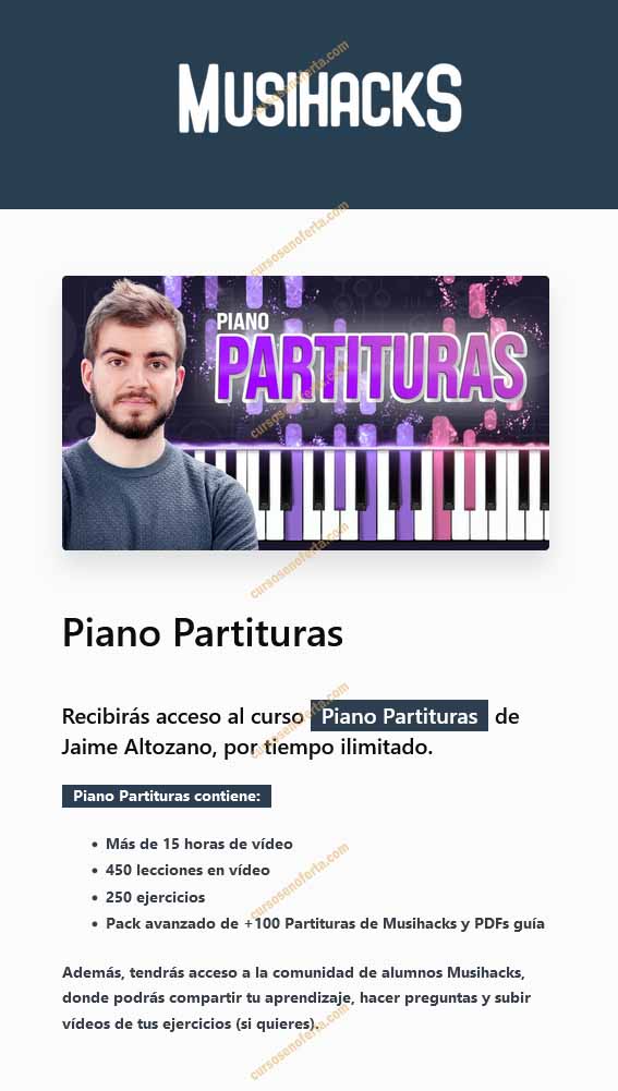 Piano Partituras - Jaime Altozano