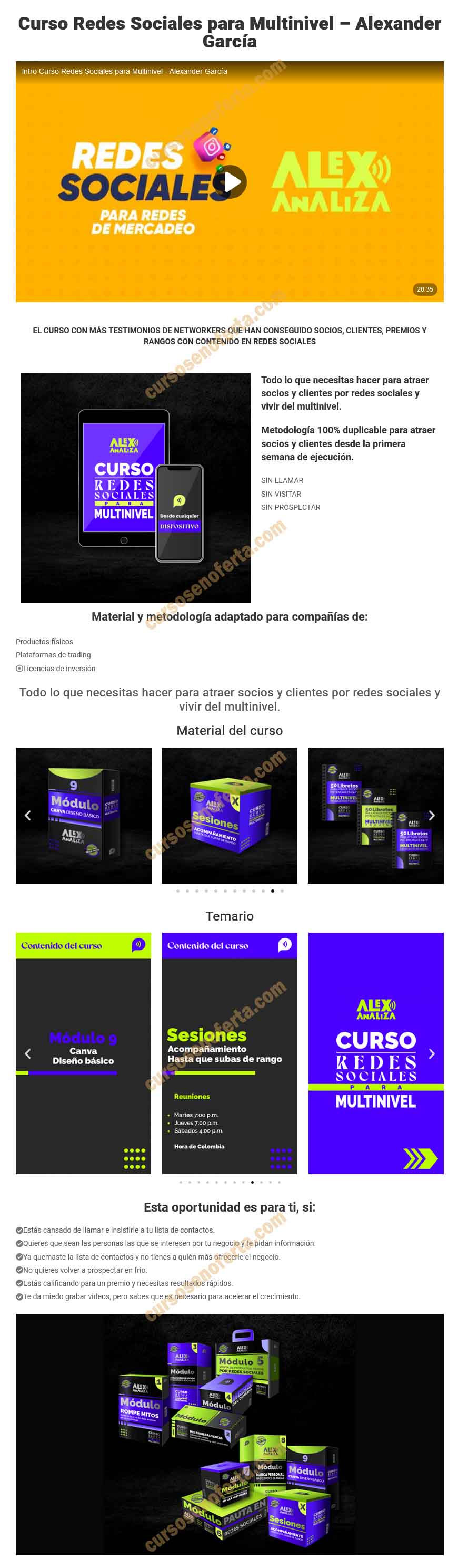 Redes Sociales para Multinivel - alexander garcía