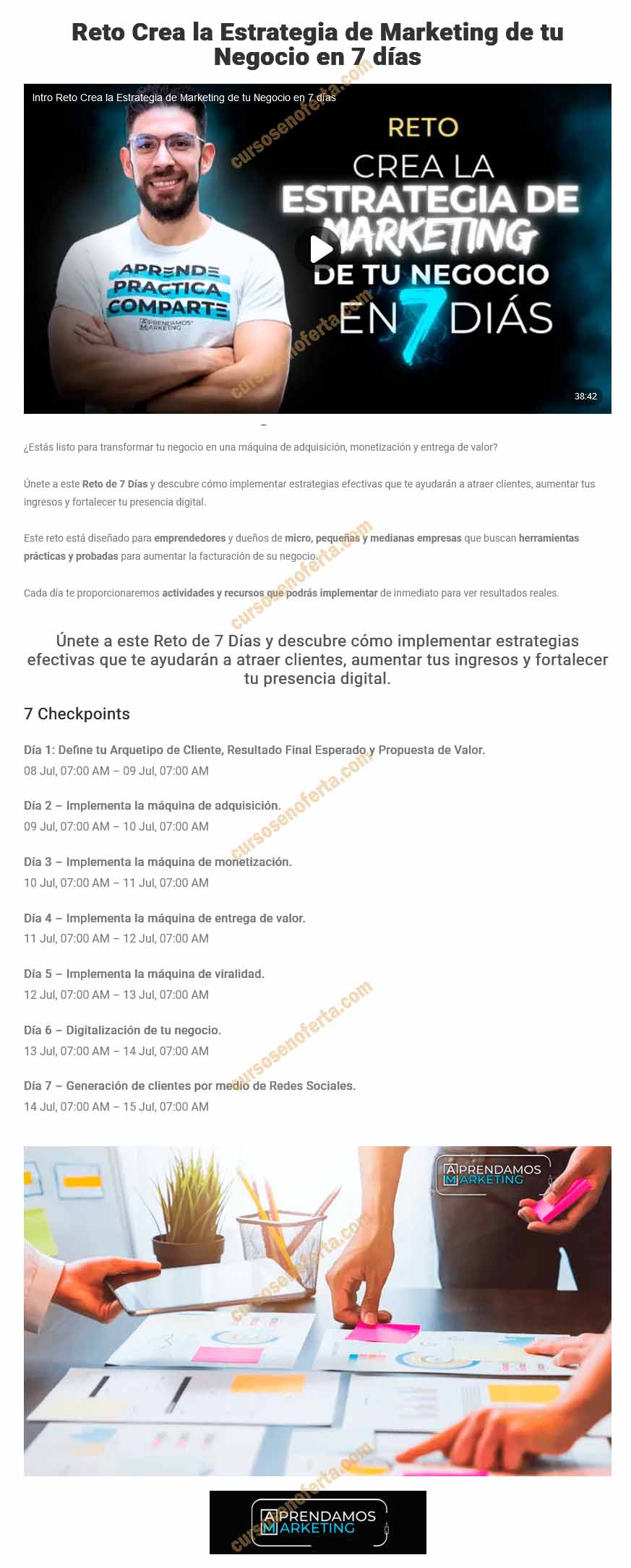 Reto Crea la Estrategia de Marketing de tu Negocio en 7 días