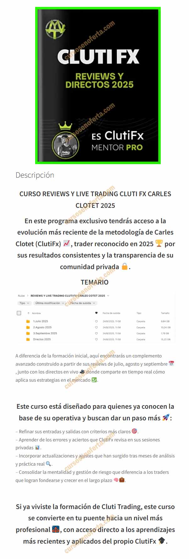 Reviews y Live Trading Cluti FX 2025 - Carles Cotet