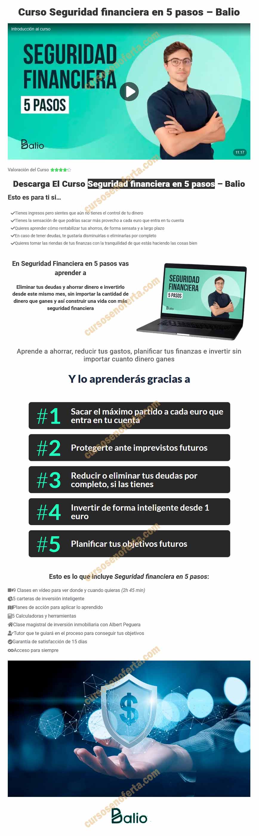 Seguridad financiera en 5 pasos - Balio