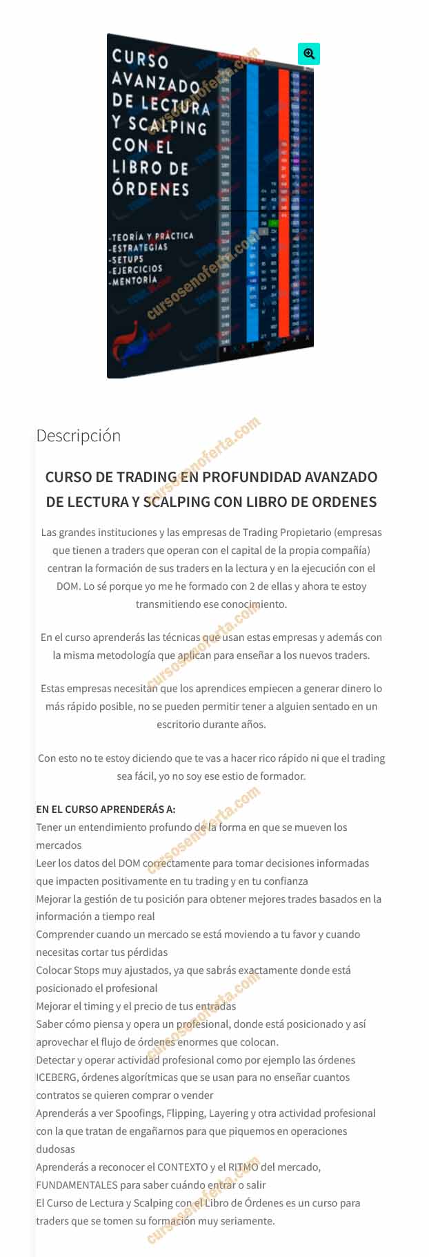 Trading en profunidad avanzado de lectura y scalping con libro de órdenes