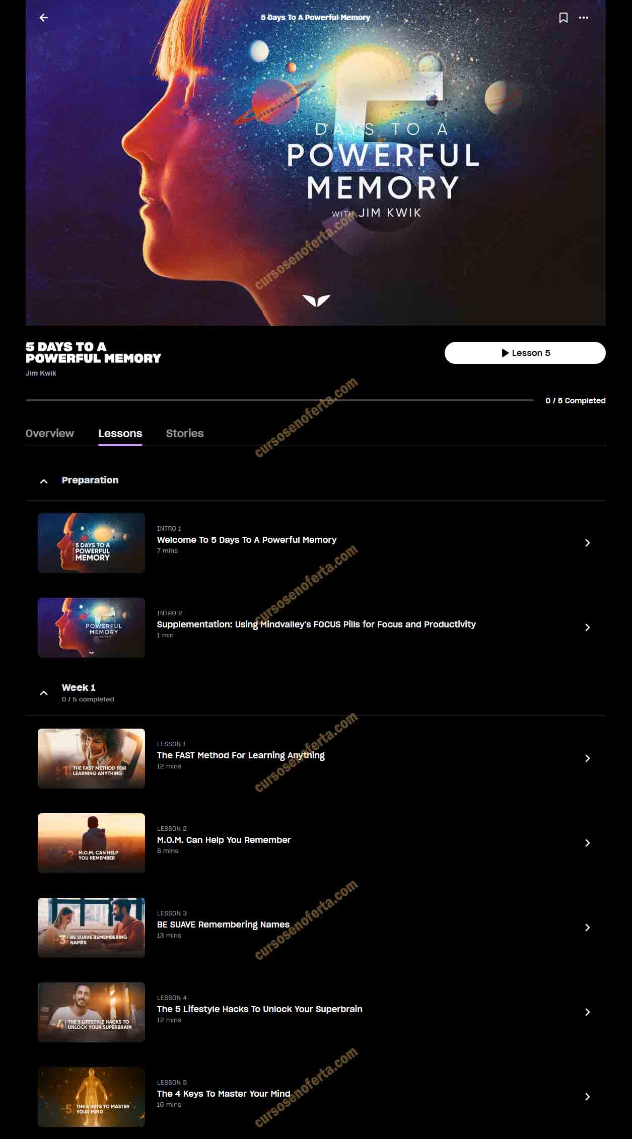 5 Days to a Powerful Memory - jim kwik