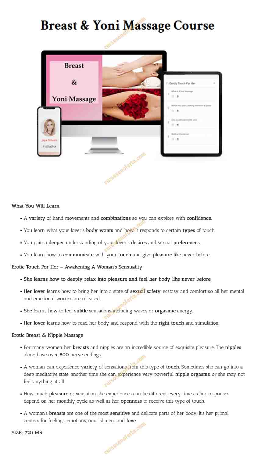 Breast and Yoni Massage Course