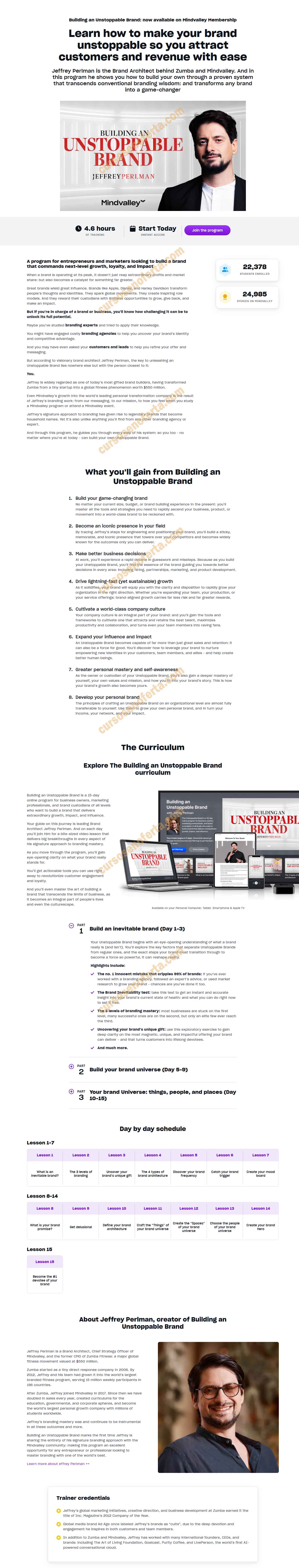 Building an Unstoppable Brand - jeffrey perlman