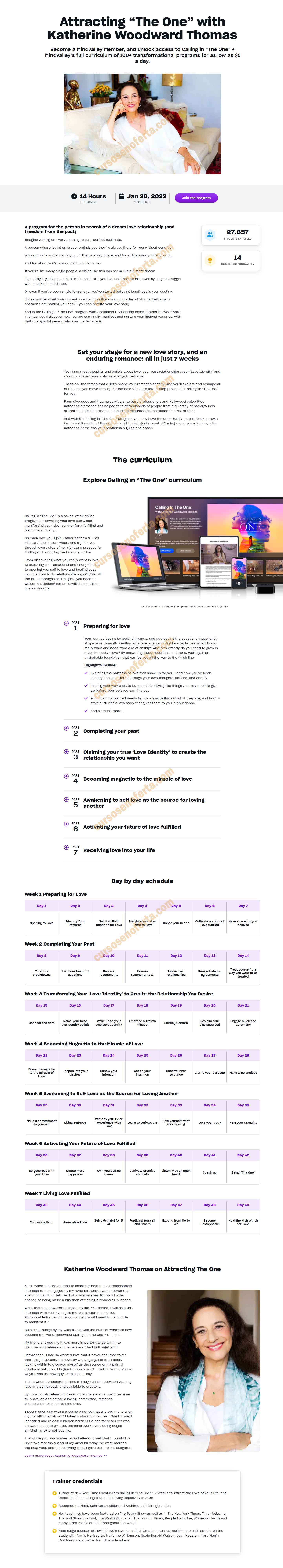 Calling In The One - katherine woodward