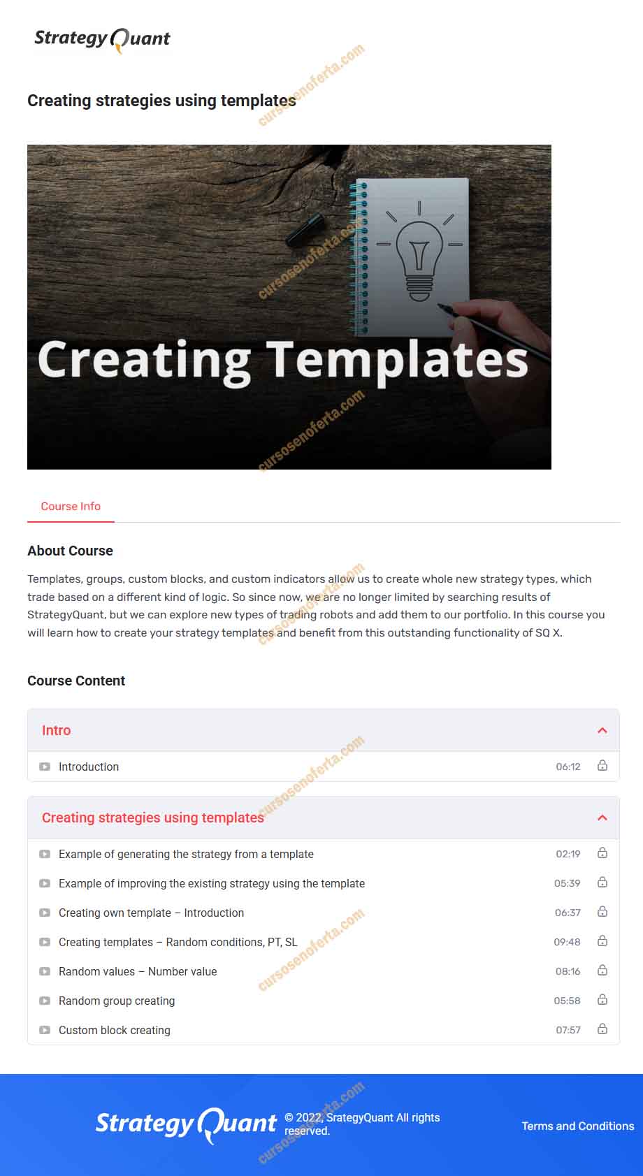 Creating Strategies Using Templates - SQ Academy