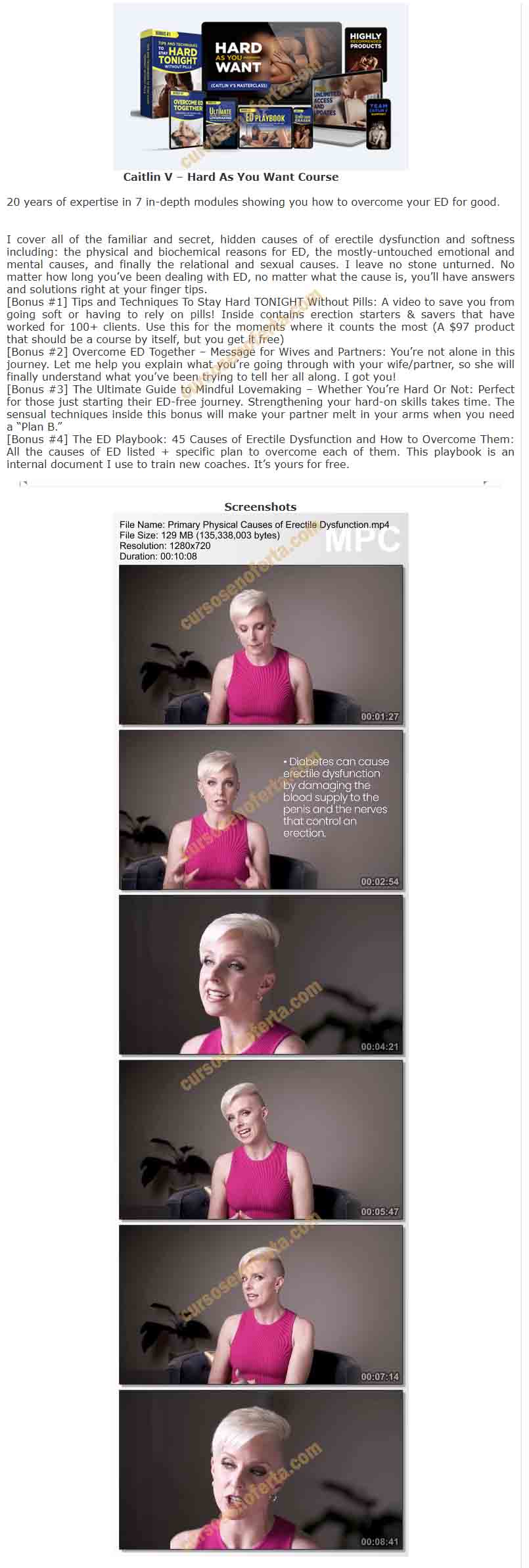 Hard As You Want Course - caitlin v