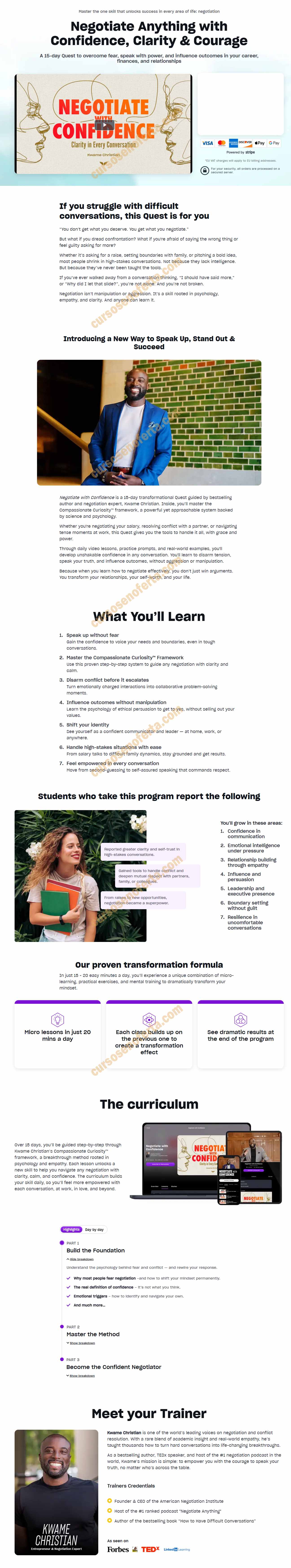 Negotiate With Confidence - kwame christian