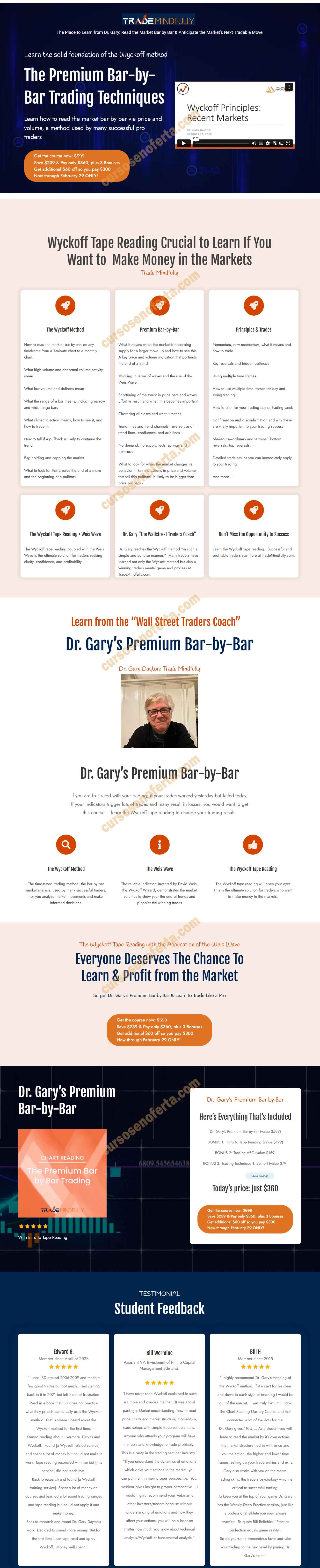 Premium Bar-by-Bar Trading Techniques - dr. gary dayton