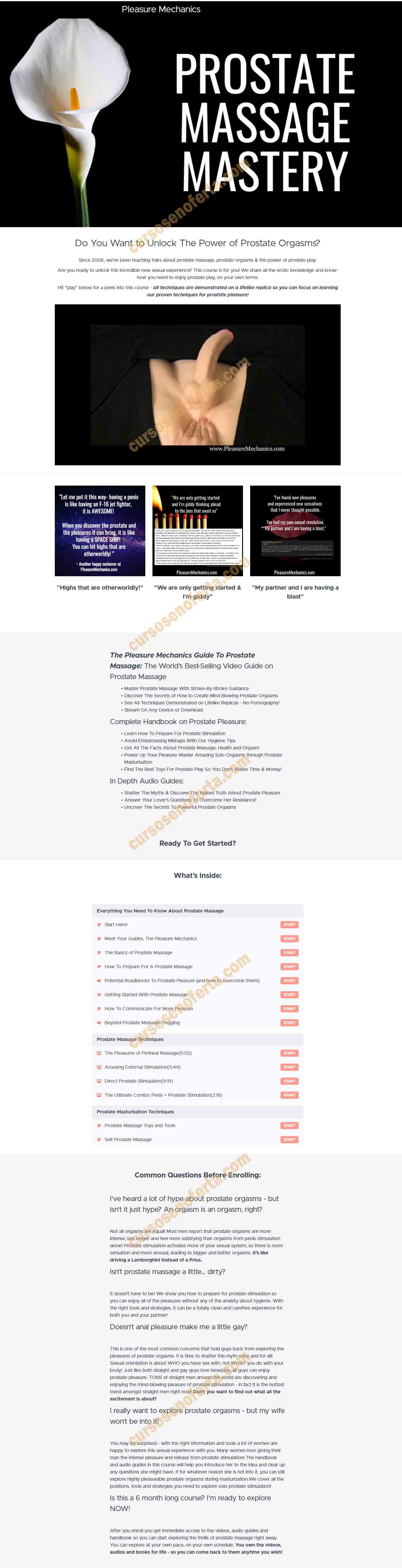 Prostate Massage Mastery - pleasure mechanics